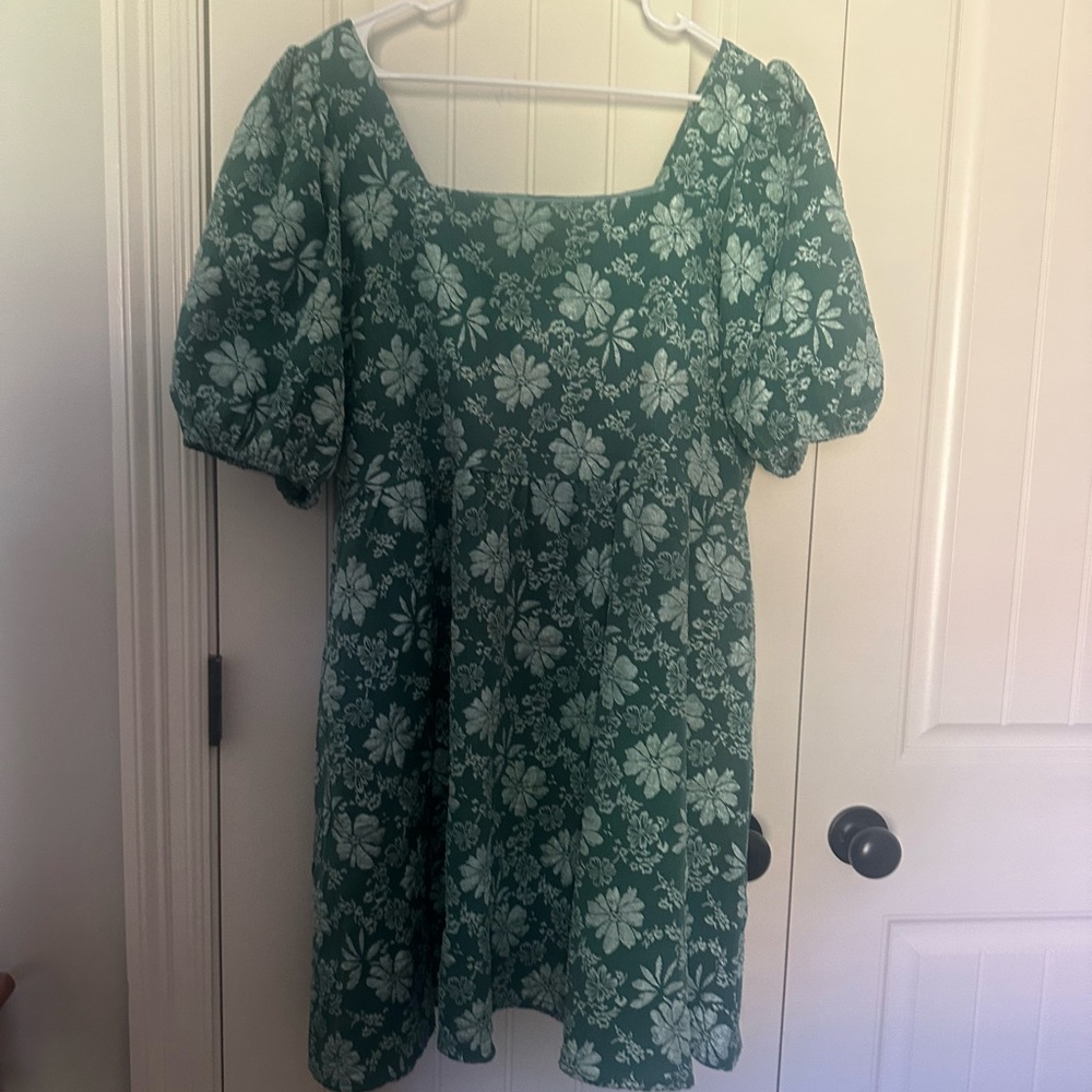 Green Floral Dress